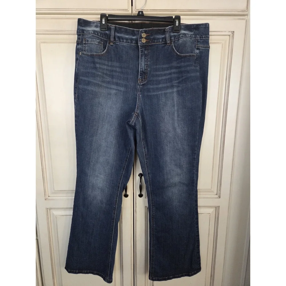 Lane Bryant Bootcut Tighter‎ Tummy Technology Jeans Women's 20 Casual Comfort